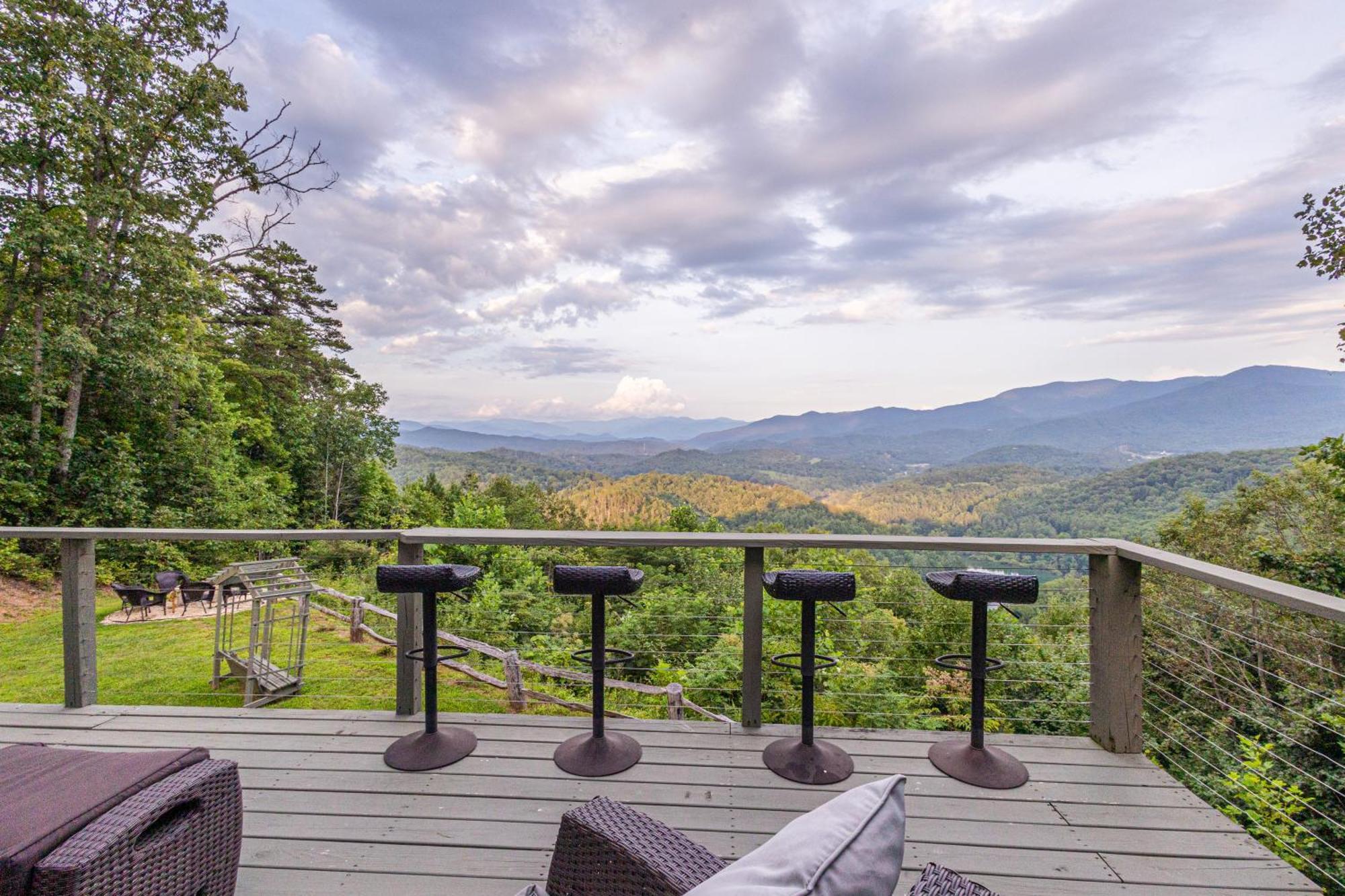 Stunning Mtn. Views! 4Br With All The Amenities! - Vista Vibes- Bryson City Kültér fotó